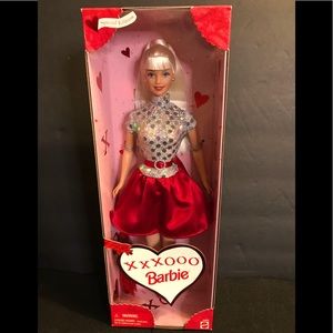 Vtg XXXOOO Valentine Barbie; Special Edition Platinum Blond; NRFB